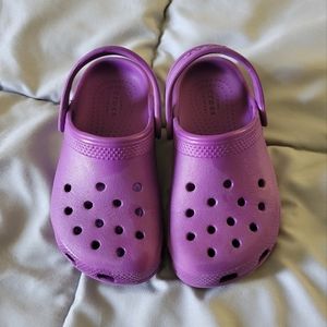 Kids Purple Crocs